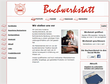 Tablet Screenshot of buchwerkstatt.de